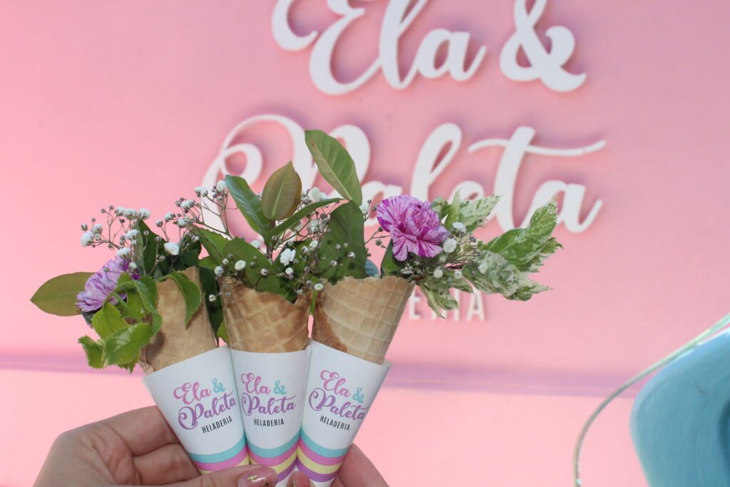 cono y flores: marketing