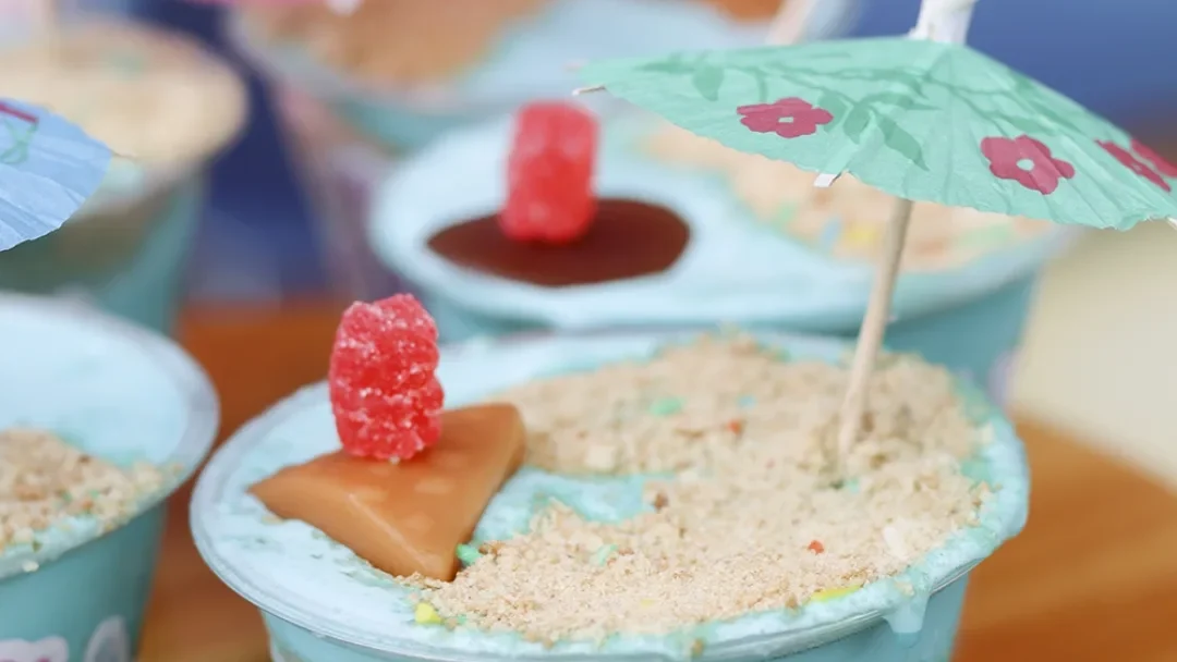 oferta de vasito de playa imaginado